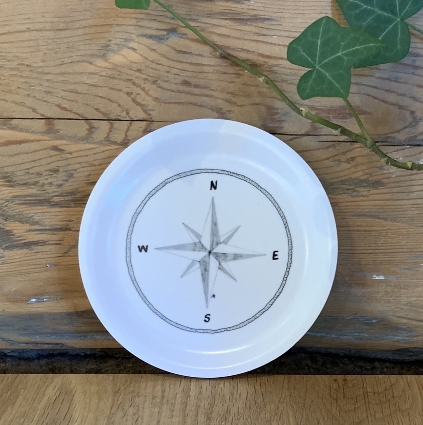 Glasunderlägg Kompassros Sundboden Design