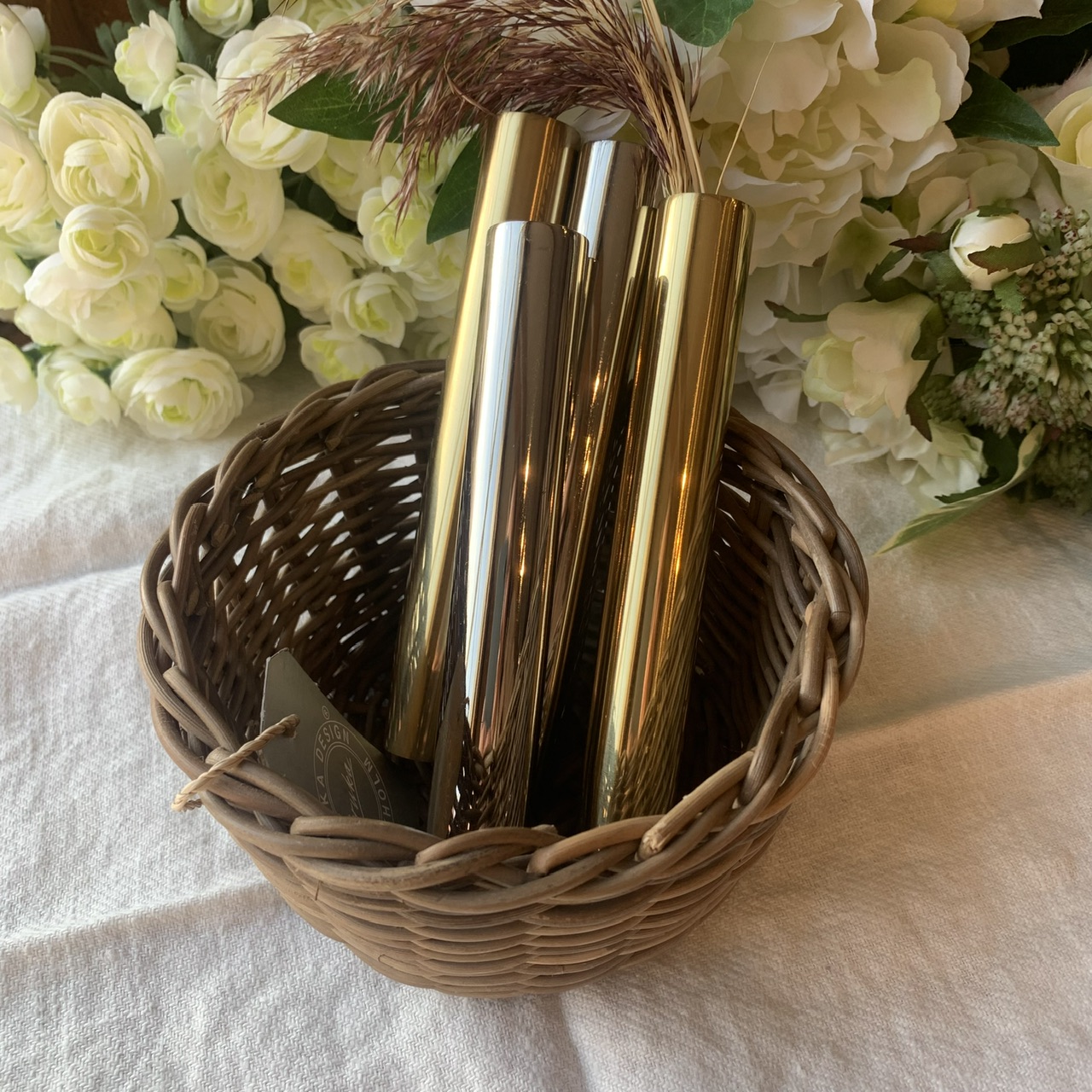 Blomvas Blåklocka till stormljusstake Kattvik