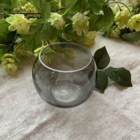 Grå glas vas Bruka Design