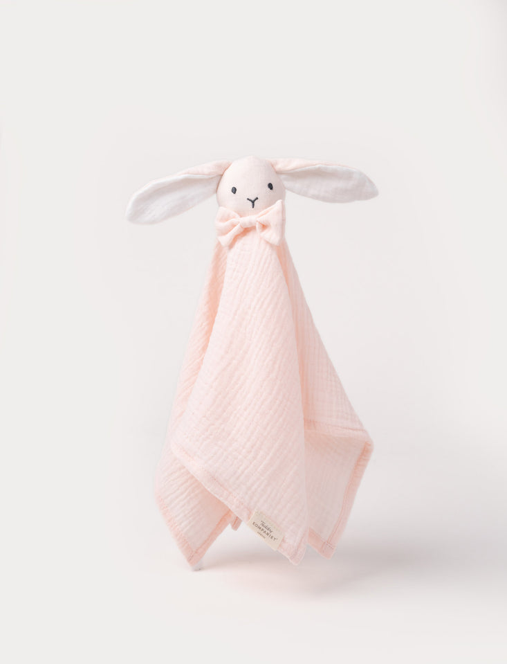 Diinglis, Snuttefilt kanin, Muslin tyg, Rosa,Teddy Kompaniet