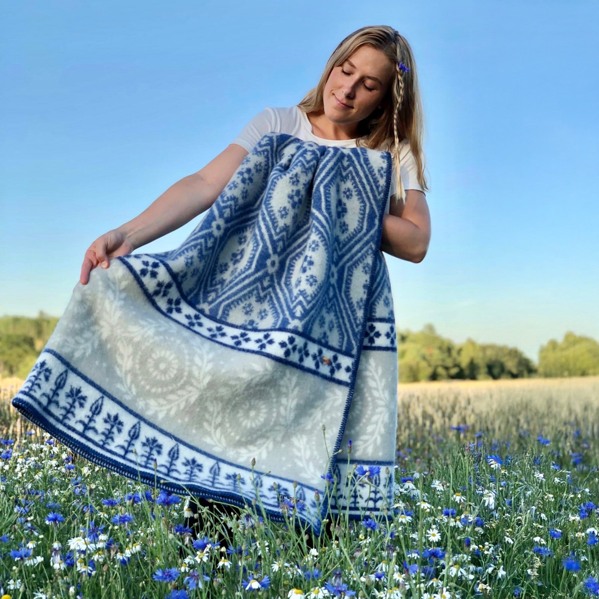 Ullfilt Blåklint Kerstin Landstöm - Bild 2